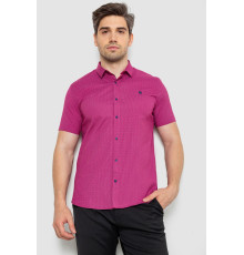 Сорочка чоловіча однотонна, колір малиновий, 214R6917-13