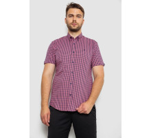 Сорочка чоловіча в клітинку, колір рожевий, 214R4564-2