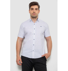 Сорочка чоловіча з принтом, колір білий, 214R7340