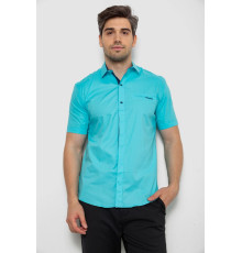 Сорочка чоловіча однотонна, колір бірюзовий, 214R7118