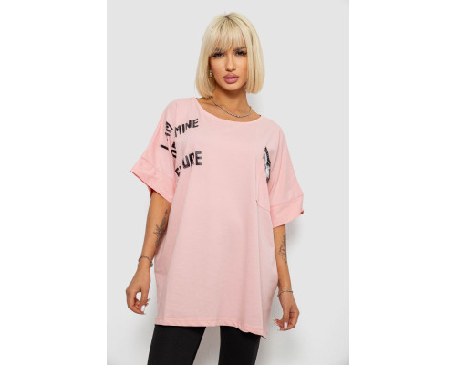 Футболка женская с принтом, цвет розовый, 244R2511