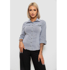 Сорочка класична в смужку, колір сірий, 230R643-1 Сорочка класична в смужку, колір сірий, 230R643-1