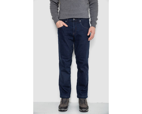 Джинси чоловічі утеплені на флісі, колір синій, 129R9834