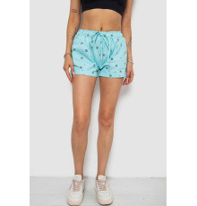Шорти жіночі з принтом, колір блакитний, 238R7164
