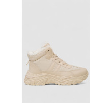 Ботинки зимние женские на меху 248RDM09-1, цвет Бежевый