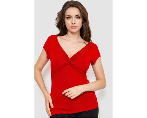 Футболка женская, цвет красный, 186R606
