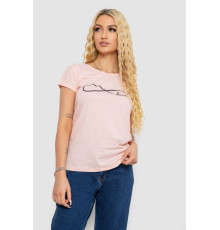 Футболка женская с принтом, цвет персиковый, 244R2207