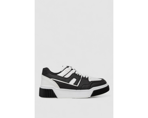 Кроссовки женские, цвет черно-белый, 256RCB008