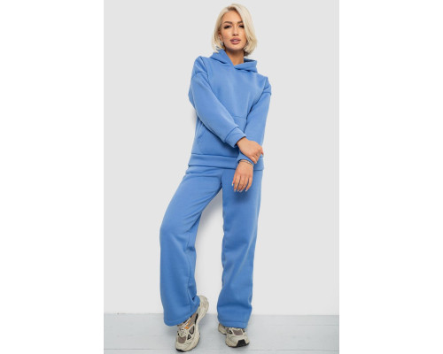 Спортивний костюм жіночий на флісі, колір блакитний, 257R87