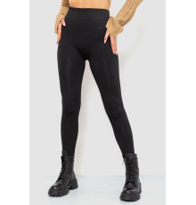 Лосины бесшовные на флисе, цвет черный, 139RW822