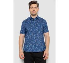 Рубашка мужская с принтом, цвет джинс, 214R6917-91