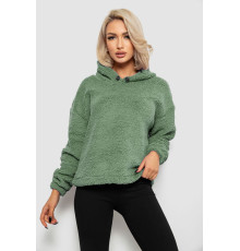 Худи женский однотонный с капюшоном, цвет хаки, 257R14