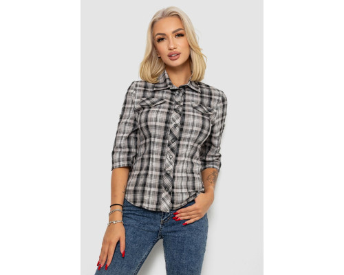 Рубашка женская, цвет серый, 230R063-25