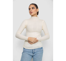 Гольф жіночий однотонний, колір кремовий, 204R016