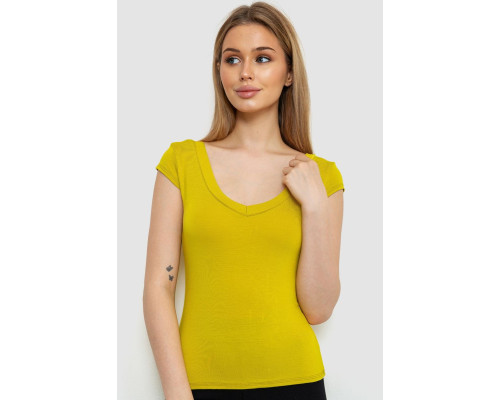 Майка женская, цвет горчичный, 186R301