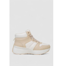 Кросівки жіночі зимові на хутрі, колір молочно-бежевий, 248RXM17 Кросівки жіночі зимові на хутрі, колір молочно-бежевий, 248RXM17