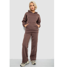 Спортивный костюм женский на флисе, цвет коричневый, 257R87
