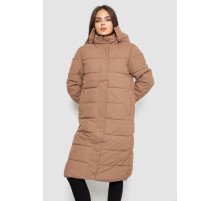 Куртка женская удлиненная, цвет бежевый, 207R006