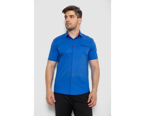 Рубашка мужская., цвет электрик, 214R7114-2