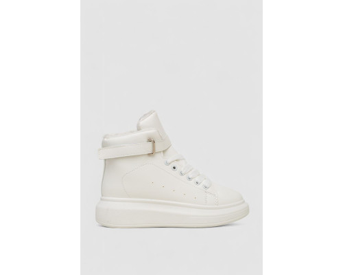 Черевики зимові жіночі на хутрі, колір білий, 248RA2251