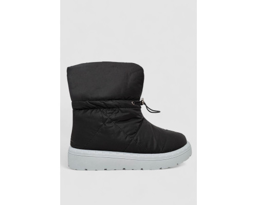 Дутики жіночі зимові на хутрі, колір чорно-сірий, 248RFM300