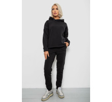 Спортивный костюм женский на флисе, цвет черный, 257R88
