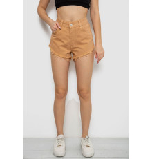 Шорти жіночі джинсові, колір бежевий, 182R1648S20