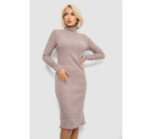 Платье повседневное утепленное, цвет мокко, 257R115