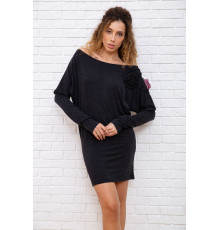 Вовняна приталена сукня, темно-сірого кольору, 167R147-1