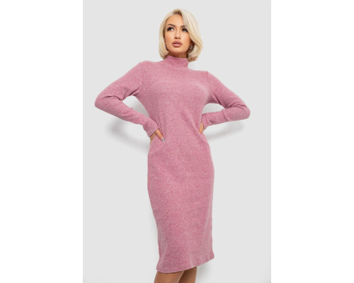 Сукня повсякденна утеплена, колір пудровий, 257R115