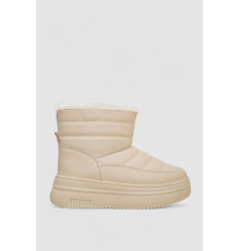 Дутики жіночі зимові на хутрі, колір бежевий, 248RAM018