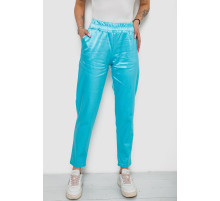Штаны женские, цвет бирюзовый, 238R317