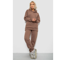 Спортивний костюм жіночий на флісі, колір мокко, 247R2040