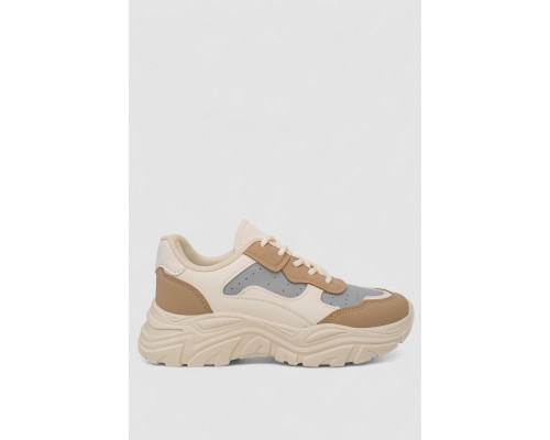 Кроссовки женские, цвет бежевый, 248RA90-20