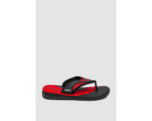 В'єтнамки дитячі, колір чорно-червоний, 243R9015B-17