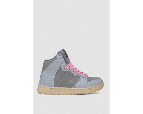 Кросівки жіночі зимові на хутрі, колір сіро-блакитний, 248RH1060