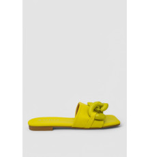 Шлепанцы женские, цвет желтый, 248RL165