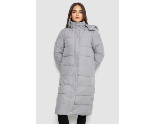 Куртка женская удлиненная, цвет серый, 207R006