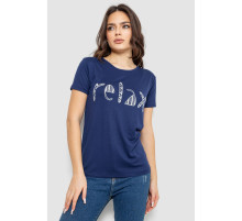 Футболка жіноча з принтом, колір синій, 244R610