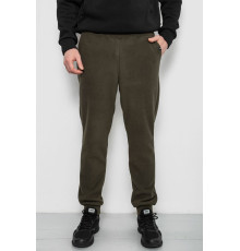 Спортивные штаны мужские однотонные на поларфлисе, цвет хаки, 257R20