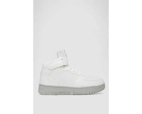 Кроссовки мужские зимние на меху, цвет бело-серый, 248RCX620