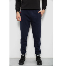 Спортивные штаны на флисе, цвет синий, 244R41526