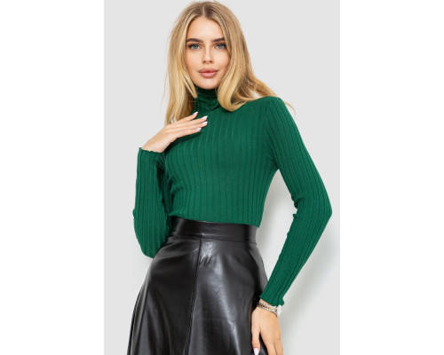 Гольф женский однотонный, цвет зеленый, 204R043