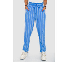 Штани жіночі в смужку, колір блакитний, 244R306