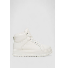 Кросівки жіночі зимові на хутрі, колір білий, 248RMB13