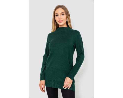 Свитер женский однотонный, цвет зеленый, 244R5550