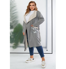 Кардиган жіночий, колір сірий, 257R5012