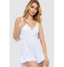 Комбінезон жіночий однотонний 204R0060, колір Білий