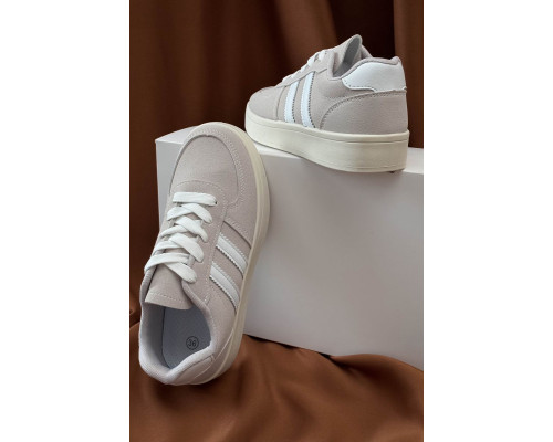 Кросівки жіночі, колір сіро-бежевий, 248RJH50