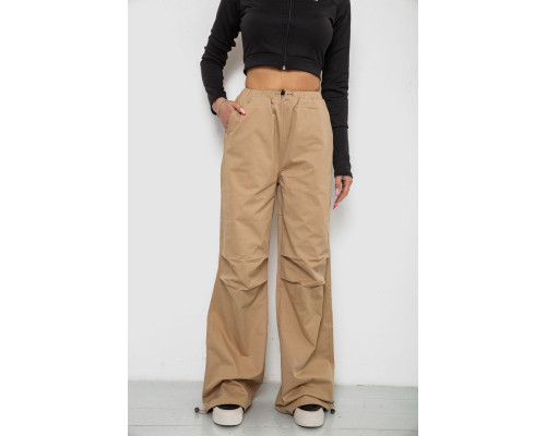 Брюки карго женские, цвет бежевый, 238R5333